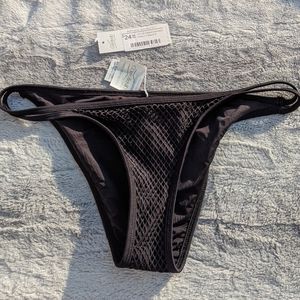Mesh bikini swimsuit bottom
